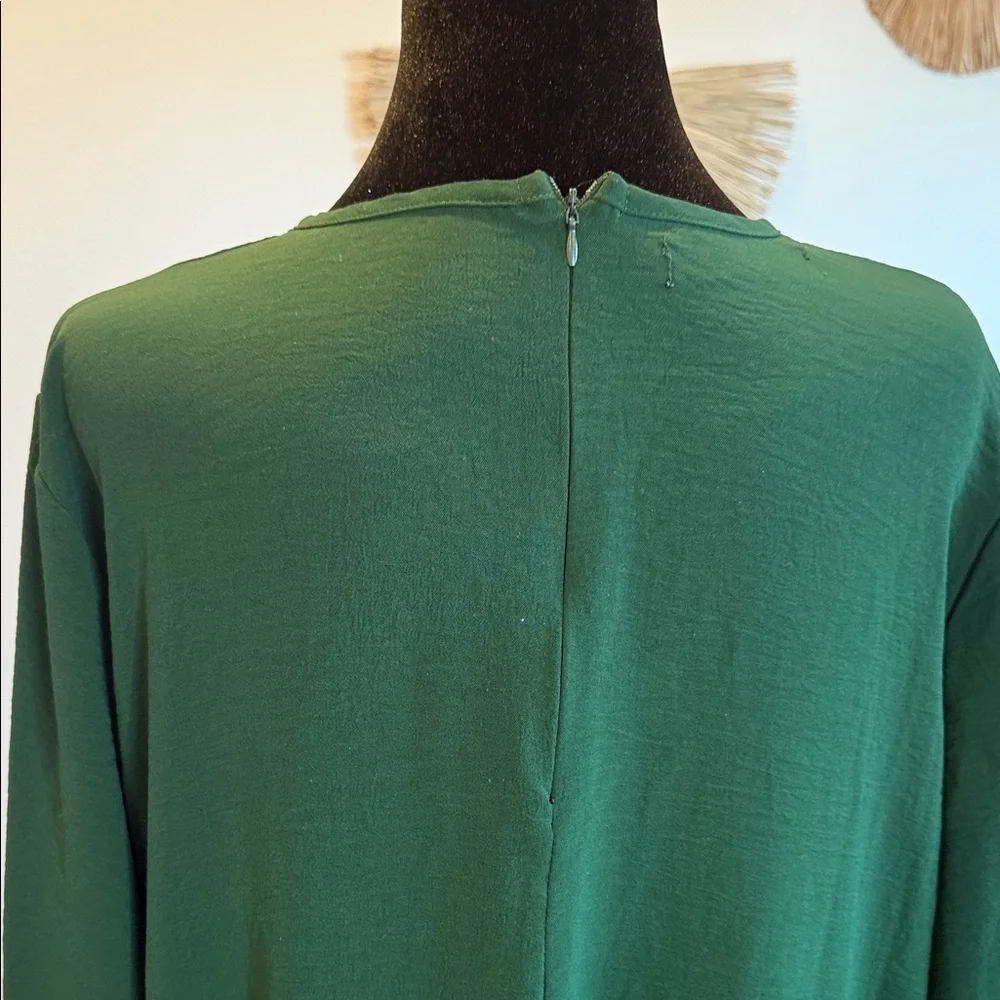 Chic Long Sleeve Green Maxi Dress - Picture 11 of 11